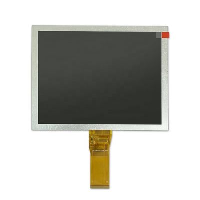 12 Jam 8,0 inci 800x600 Panel LCD Layar RGB-24bit Antarmuka 24LED untuk Aplikasi Industri