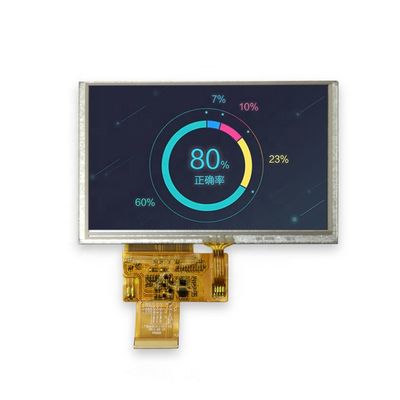 5.0 ''Warna 800x480 Jam 12 Modul LCD Menampilkan 12LED dengan Antarmuka RGB Anti-silau