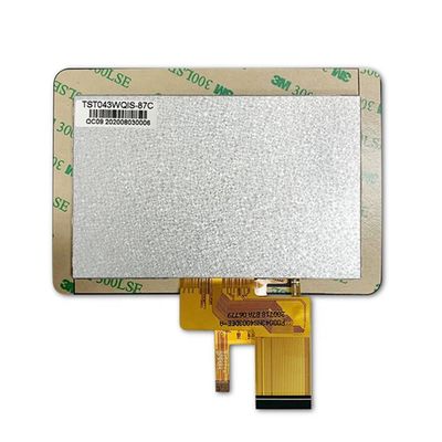 Layar Modul LCD TFT 480x272 4.3 inci dengan CTP, Jam 12, ST7282, Layar TN RGB-24bit