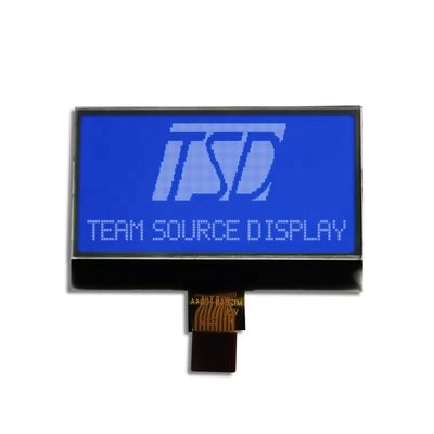 Modul Tampilan LCD Grafis Abu-abu reflektif 128x48 Ukuran 32x13.9mm Area Aktif