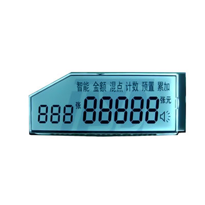 ODM Disesuaikan LCD Layar tujuh segmen Monochrome Untuk Temperature Gun