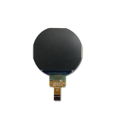 Layar LCD TFT bulat kecil 1.08 inci 4 baris antarmuka spi GC9307 ips 13pin