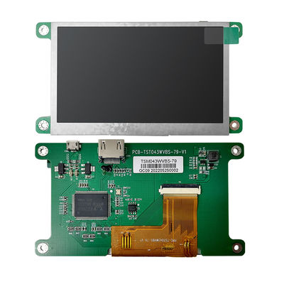 Antarmuka HDMI Resolusi 800x480 Layar LCD TFT 4,3 Inci ST7262E43