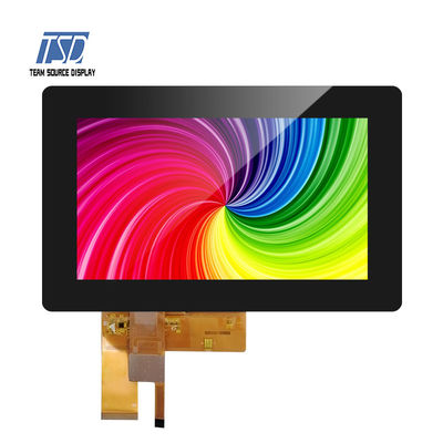 TSD Standard TFT LCD Display Module 7 Inch 450 Nits 800x480 RGB Dengan Panel Sentuh