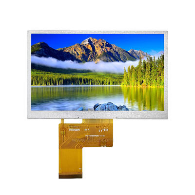 5 Inch ST7252 IC 300nits Layar LCD Horizontal Untuk Perangkat Industri