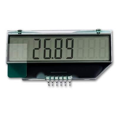 Modul LCD Tujuh Segmen Lampu Latar Monokrom STN 45x22.3x2.80mm