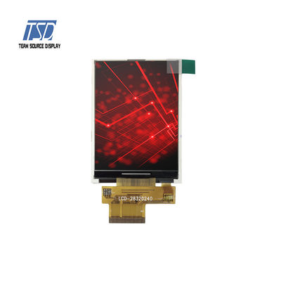 2.8 inci 240x320 Resolusi 280nits MCU Antarmuka ILI9341V IC TFT LCD Display