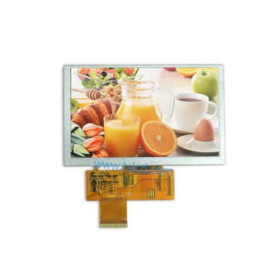 Antarmuka RGB 5 Inch 480x272 300nits TFT LCD Display Screen Dengan ST7257 IC