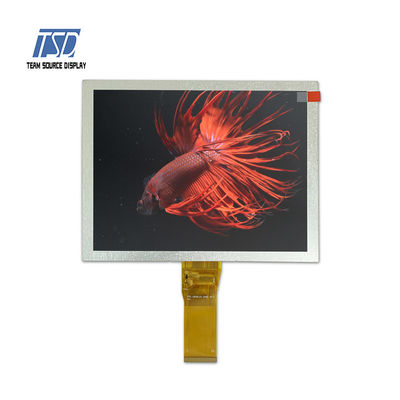 800x600 RGB Antarmuka 380nits 8 &quot;TN TFT LCD Display Dengan HX8264D02 HX8696A01 IC